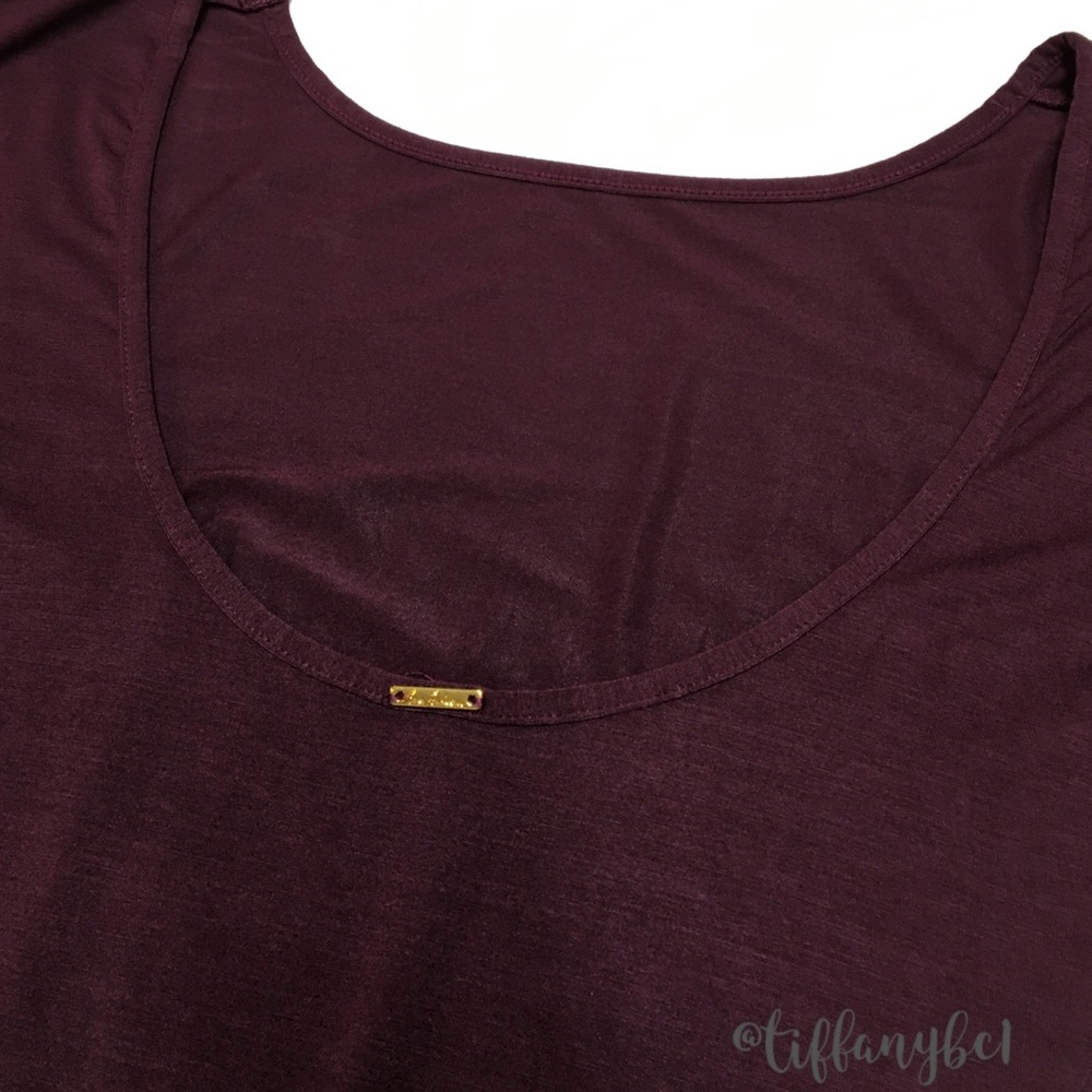 Sam Edelman Boat Neck Long Sleeve Bodysuit Prune - Picture 4 of 8